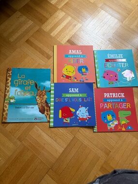 Set of Colorful French Children's Books